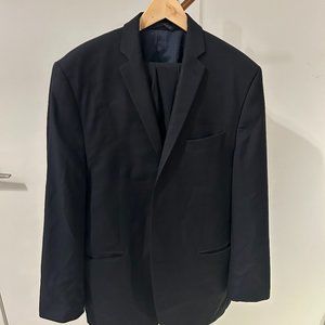 Calvin Klein Black Pinstripe Suit